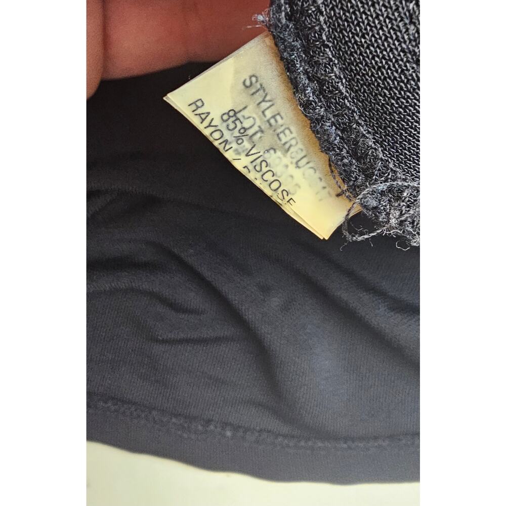 Ellie tahari sz XS (?) Black wrap dress v neck career casual shift mini stretch - Picture 4 of 7
